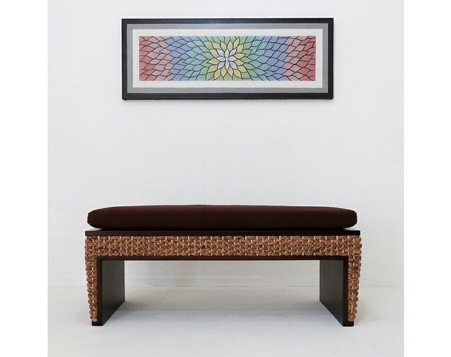 MITRA Water Hyacinth Bench Coveringの写真