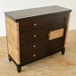 MITRA Water Hyacinth Cabinet with 4 Drawers & Shelfの写真