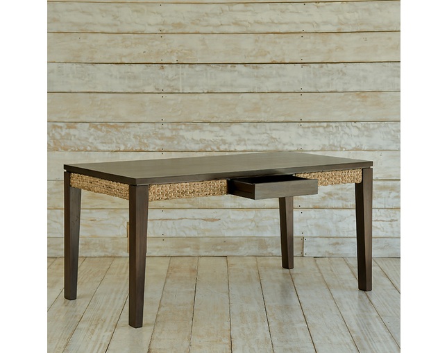 MITRA Water Hyacinth Dining Table with 2 Drawersのメイン写真