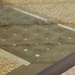 MITRA Water Hyacinth Dining Table with Glassの写真
