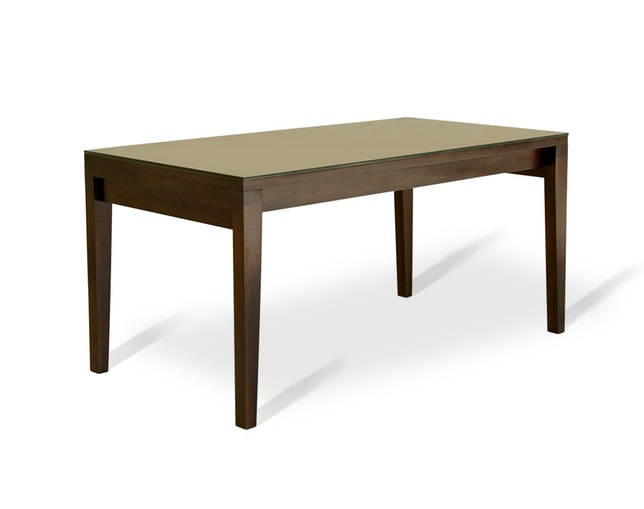MITRA Water Hyacinth Dining Table with Glassの写真