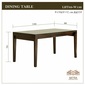 MITRA Water Hyacinth Dining Table with Glass & Carving Woodの写真