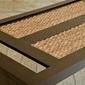 MITRA Water Hyacinth Dining Table with Glass & Carving Woodの写真
