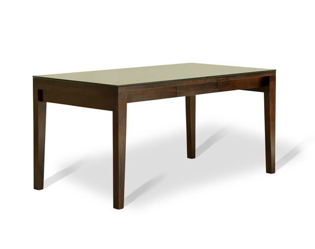 MITRA Water Hyacinth Dining Table with Glass & Carving Woodの写真