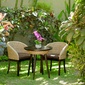 MITRA Water Hyacinth Round Café Tableの写真