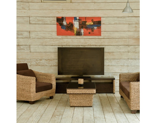 MITRA Water Hyacinth Modern Low Table の写真