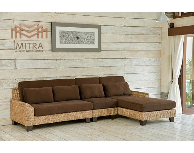 MITRA 【受注生産品】Water Hyacinth Day Bed Sofa Setの写真