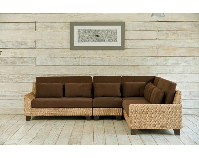 MITRA 【受注生産品】Water Hyacinth Day Bed Sofa Set-Jの写真