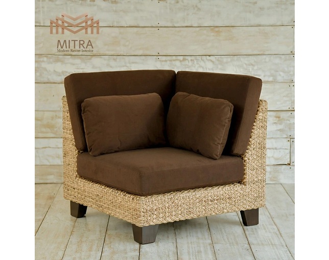 MITRA 【受注生産品】Water Hyacinth Day Bed Sofa Set-Kの写真