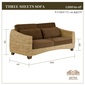 MITRA Water Hyacinth 3P Resort Sofaの写真
