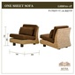 MITRA Water Hyacinth 1P Curved Sofa No Armの写真