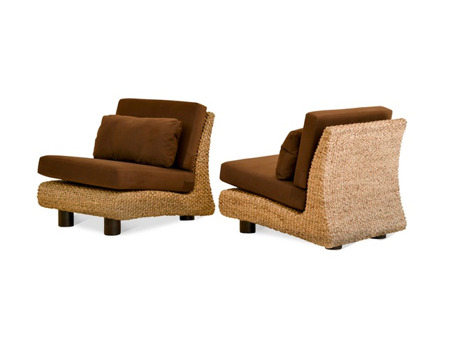 MITRA Water Hyacinth 1P Curved Sofa No Armの写真