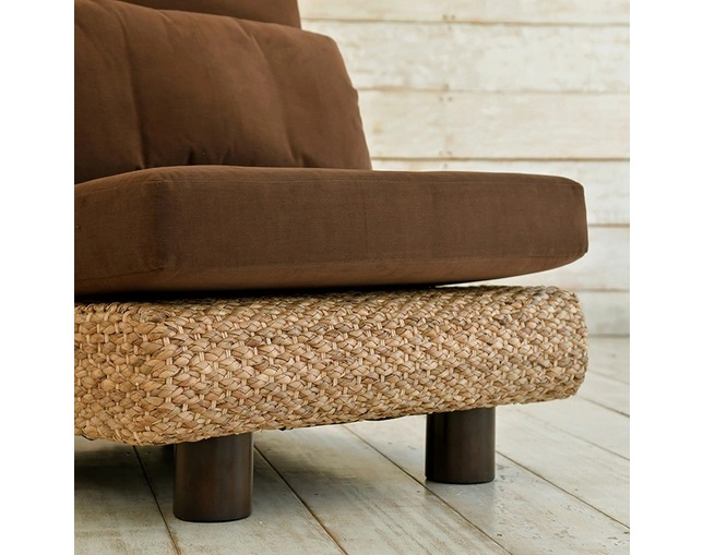 MITRA Water Hyacinth 1P Curved Sofa No Armの写真