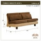 MITRA Water Hyacinth 3P Curved Sofa No Armの写真