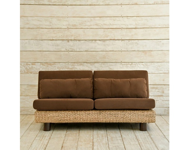 MITRA Water Hyacinth 3P Curved Sofa No Armの写真
