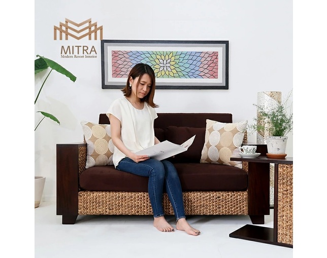 MITRA Water Hyacinth 2P Resort Sofaの写真