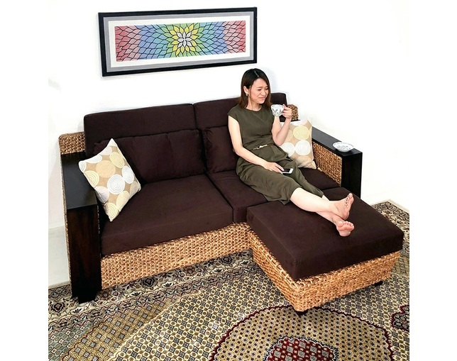 MITRA Water Hyacinth 3P Resort Sofaの写真