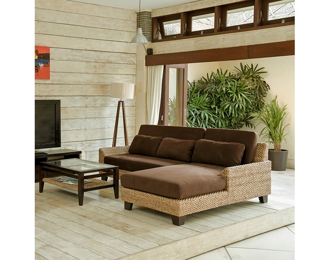 MITRA Water Hyacinth Day Bed Sofa Setの写真