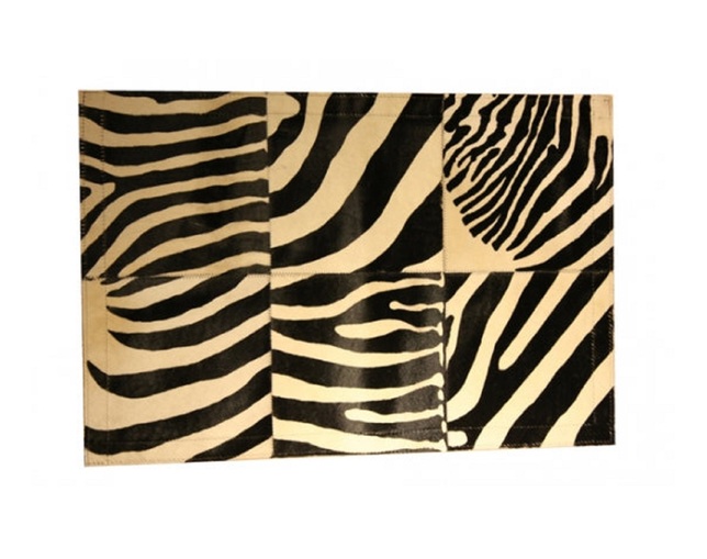 tergus  Printed cow skin CARPET Zebra No.11-483　ドアマットのメイン写真