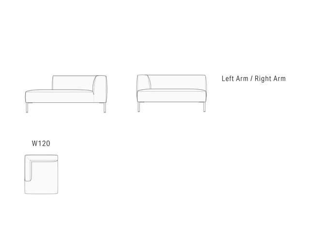 NOUS PROJECTS CETUS Wide-Couchの写真