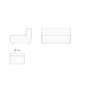 NOUS PROJECTS BARIS Armless Sofaの写真