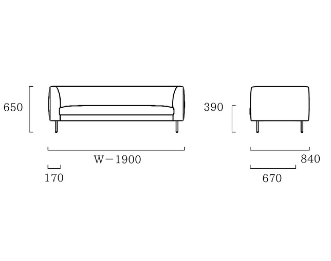 NOUS PROJECTS FOMALHAUT Sofa 190の写真