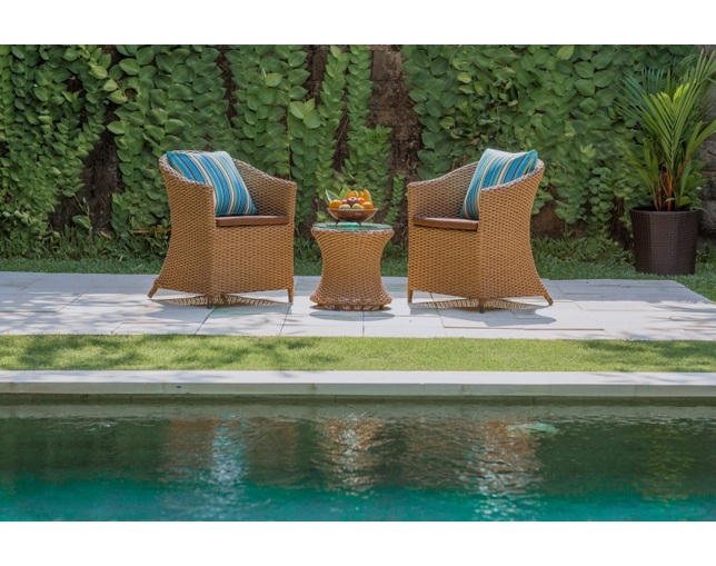 Valen Synthetic Hyacinth Arm Chairの写真