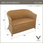 Valen Synthetic Hyacinth Arm Sofa Benchの写真