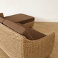 Valen Synthetic Hyacinth Curved Day Bed Sofa Setの写真