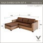 Valen Synthetic Hyacinth Raja Day Bed Sofa Setの写真