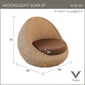 Valen Synthetic Hyacinth Moonlight Sofa 1Pの写真