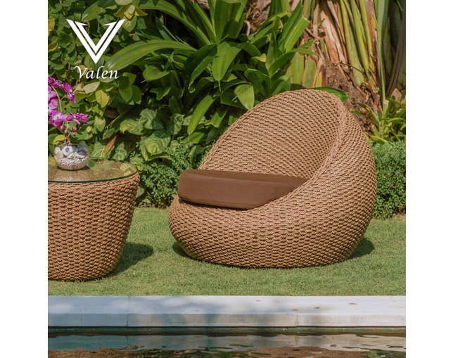 Valen Synthetic Hyacinth Moonlight Sofa 1Pの写真