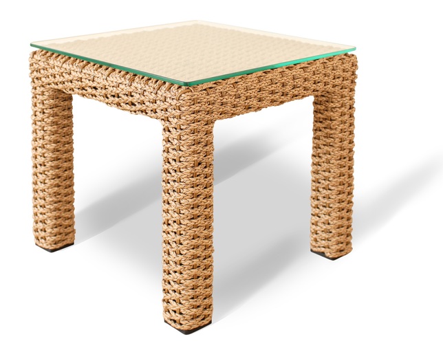 Valen Synthetic Hyacinth Square Side Tableの写真