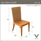 Valen Synthetic Hyacinth No Arm Chairの写真