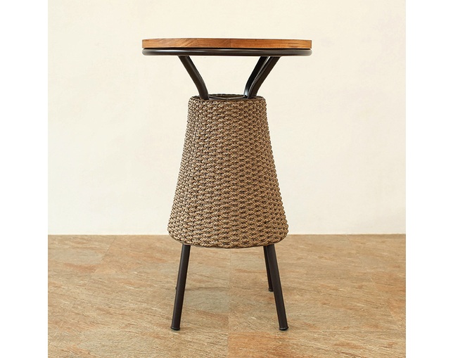 Valen Synthetic Hyacinth Round Counter Tableの写真