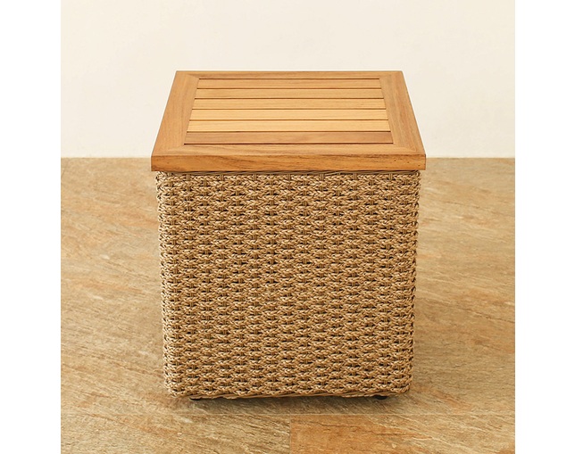 Valen Synthetic Hyacinth Curved Side Tableの写真