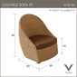 Valen Synthetic Hyacinth Lounge Sofa 1Pの写真