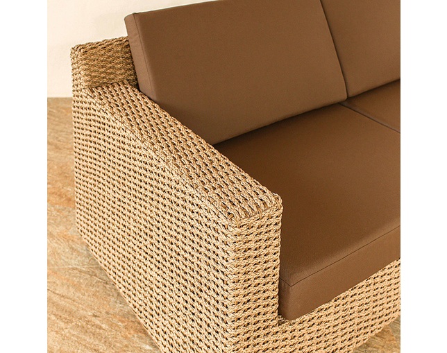 Valen Synthetic Hyacinth Raja Sofa 3Pの写真