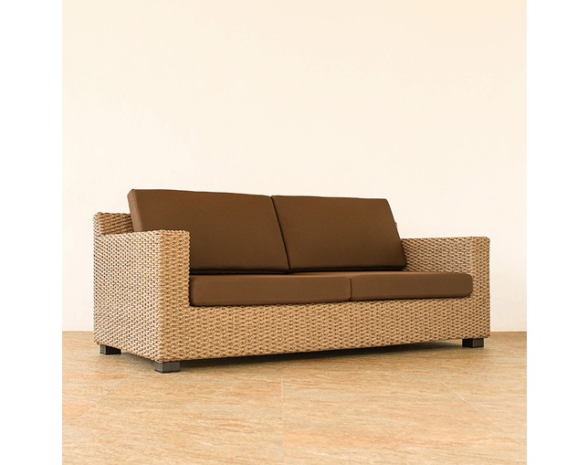 Valen Synthetic Hyacinth Raja Sofa 3Pの写真