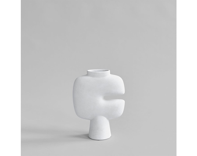 101 COPENHAGEN 101 COPENHAGEN Tribal Vase Medio Bone Whiteの写真