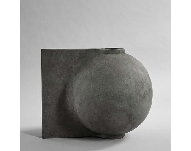 101 COPENHAGEN 101 COPENHAGEN Offset Vase Big Dark Greyの写真