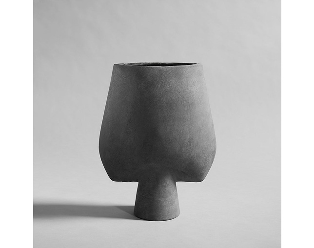 101 COPENHAGEN 101 COPENHAGEN Sphere Vase Square Big Dark Greyの写真