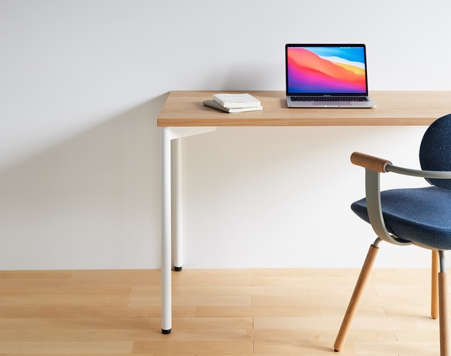 WAAK° WAAKdesk TypeA 120 天板:オーク／脚:ホワイトの写真