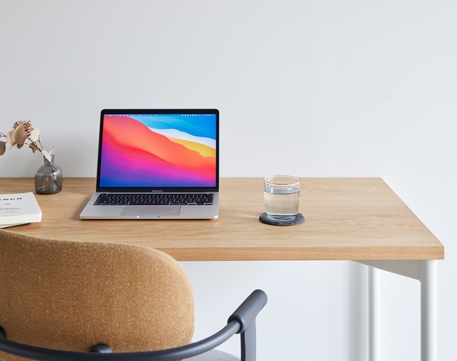 WAAK° WAAKdesk TypeA 120 天板:オーク／脚:ホワイトの写真