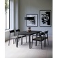MILE STONE DINING CHAIR type.1 BKの写真