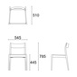 MILE STONE DINING CHAIR type.1 BKの写真