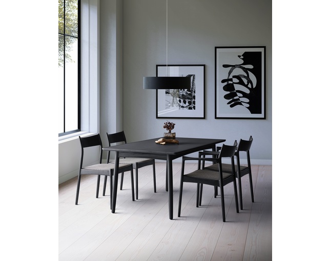 MILE STONE DINING CHAIR type.1 BKの写真