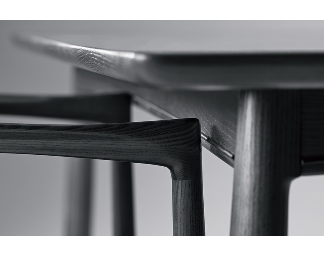 MILE STONE DINING CHAIR type.1 BKの写真