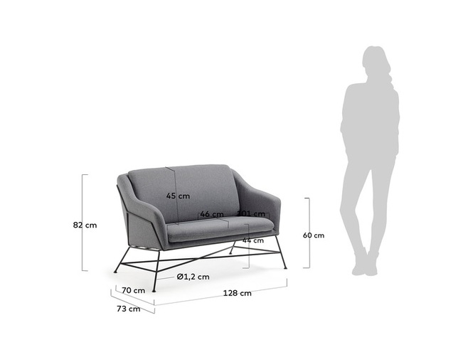 LaForma BRIDA 2人掛けソファの写真