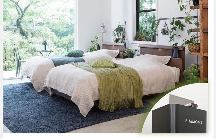 シモンズ　Heavenly® Bed 雲の上の寝心地へ、ようこそ Heavenly® Bed コレクション – ウェスティンホテル東京